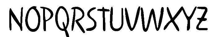Cream Palette Regular Font UPPERCASE