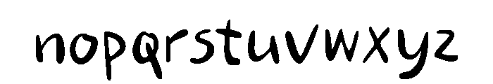 Cream Palette Regular Font LOWERCASE