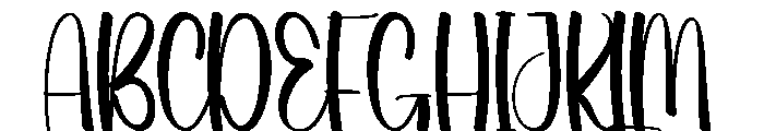 Cream Summer Font UPPERCASE