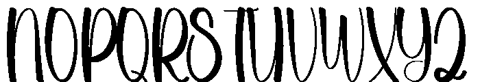 Cream Summer Font UPPERCASE