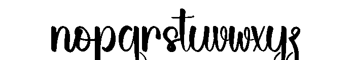 Cream Summer Font LOWERCASE