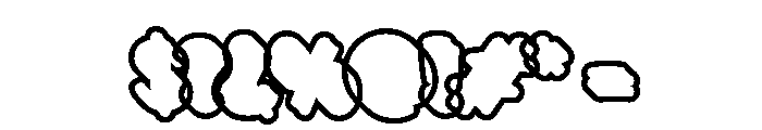 Creampack Extrude Outline Reg Font OTHER CHARS