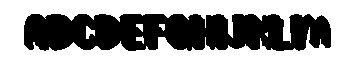 Creampack Extrude Regular Font UPPERCASE