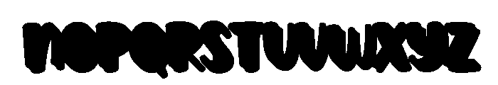 Creampack Extrude Regular Font UPPERCASE