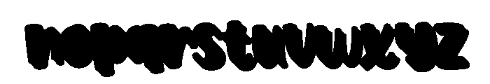 Creampack Extrude Regular Font LOWERCASE