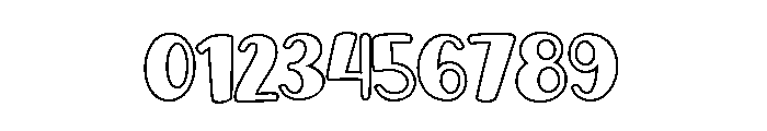 Creampack Outline Regular Font OTHER CHARS
