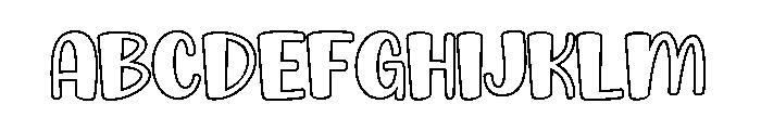 Creampack Outline Regular Font UPPERCASE