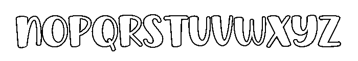 Creampack Outline Regular Font UPPERCASE