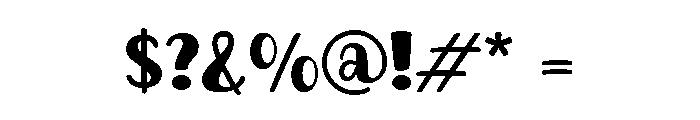 Creampack Regular Font OTHER CHARS