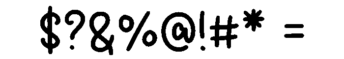 Creamy Mango Regular Font OTHER CHARS