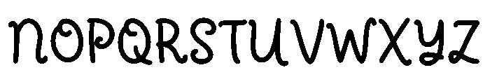 Creamy Mango Regular Font UPPERCASE
