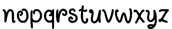 Creamy Mango Regular Font LOWERCASE