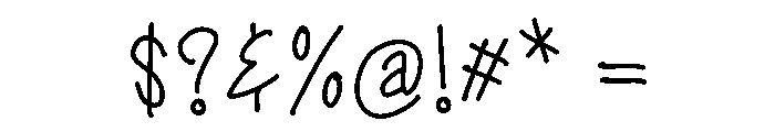 Creamy Milkshake Font OTHER CHARS