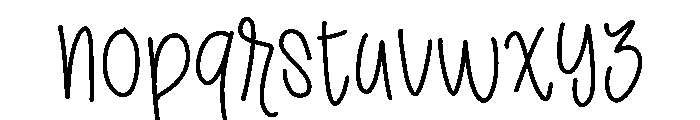Creamy Milkshake Font LOWERCASE