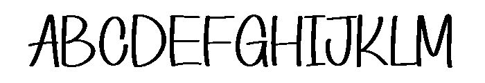 Create House Font UPPERCASE