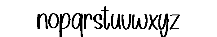 Create House Font LOWERCASE