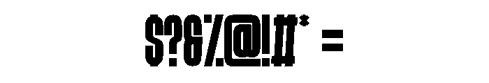 Creater Regular Font OTHER CHARS