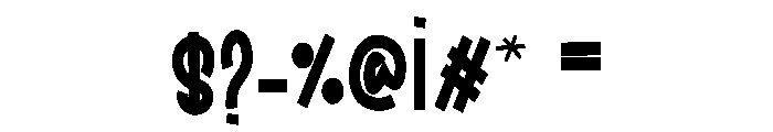 Creating1 Font OTHER CHARS