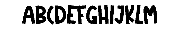Creating1 Font UPPERCASE