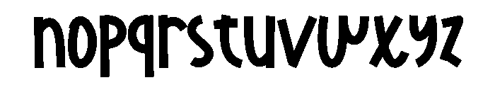 Creating1 Font LOWERCASE