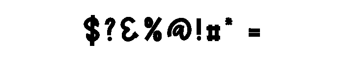 Creative Cinema Font OTHER CHARS
