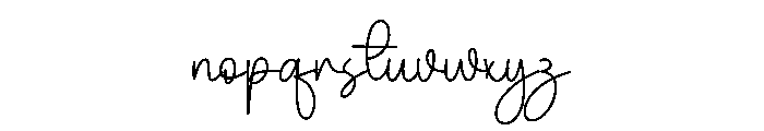 Creative Digitaling Font LOWERCASE