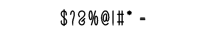 Creative Fairing Font OTHER CHARS