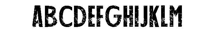 Creative Grunge Regular Font UPPERCASE