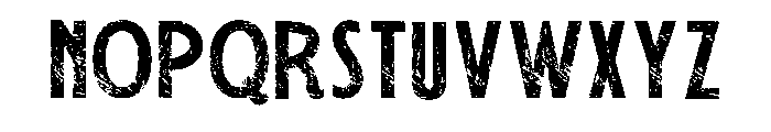 Creative Grunge Regular Font UPPERCASE