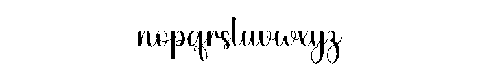 Creative Handwritten Font LOWERCASE