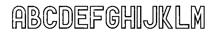 Creative Narrow Regular Font UPPERCASE