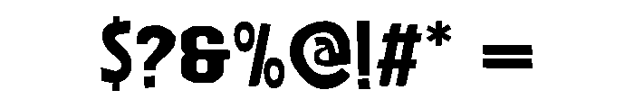 Creative Torque Font OTHER CHARS
