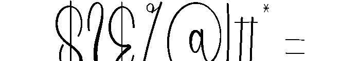 Creative Valentine Font OTHER CHARS
