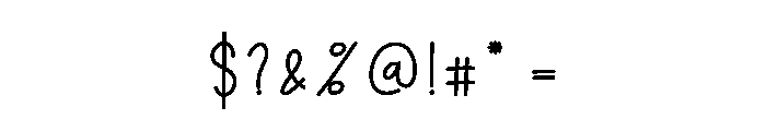 Creative Wednesday Font OTHER CHARS
