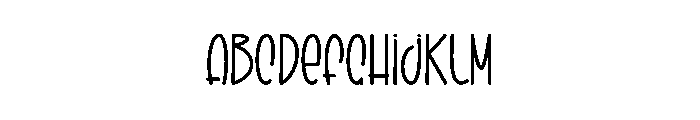 Creative Wednesday Font UPPERCASE