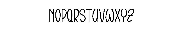 Creative Wednesday Font LOWERCASE