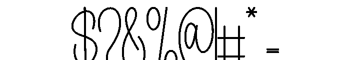 Creatively Font OTHER CHARS