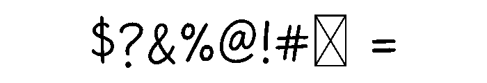 Creator Notes Font OTHER CHARS
