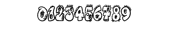 Creature Critters By Sq Regular Font OTHER CHARS
