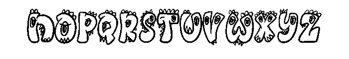 Creature Critters By Sq Regular Font UPPERCASE