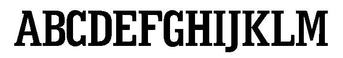 Credifox Slab Regular Font UPPERCASE