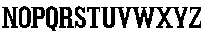 Credifox Slab Regular Font UPPERCASE