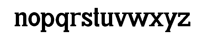 Credifox Slab Regular Font LOWERCASE
