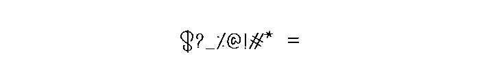 Credit Score Font OTHER CHARS