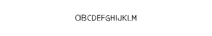 Credit Score Font UPPERCASE