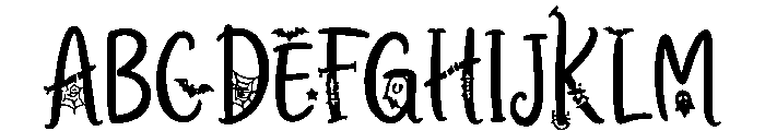 Creepy_Cinder Font UPPERCASE