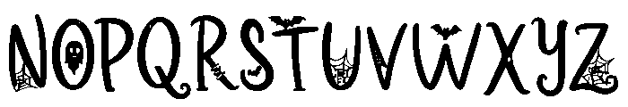 Creepy_Cinder Font UPPERCASE