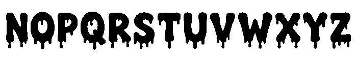 Creepy Drips Bold Font UPPERCASE