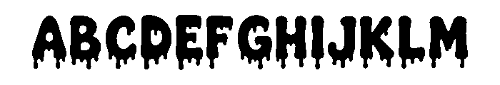 Creepy Drips Bold FONT