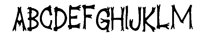 Creepy_Ghoul Font UPPERCASE
